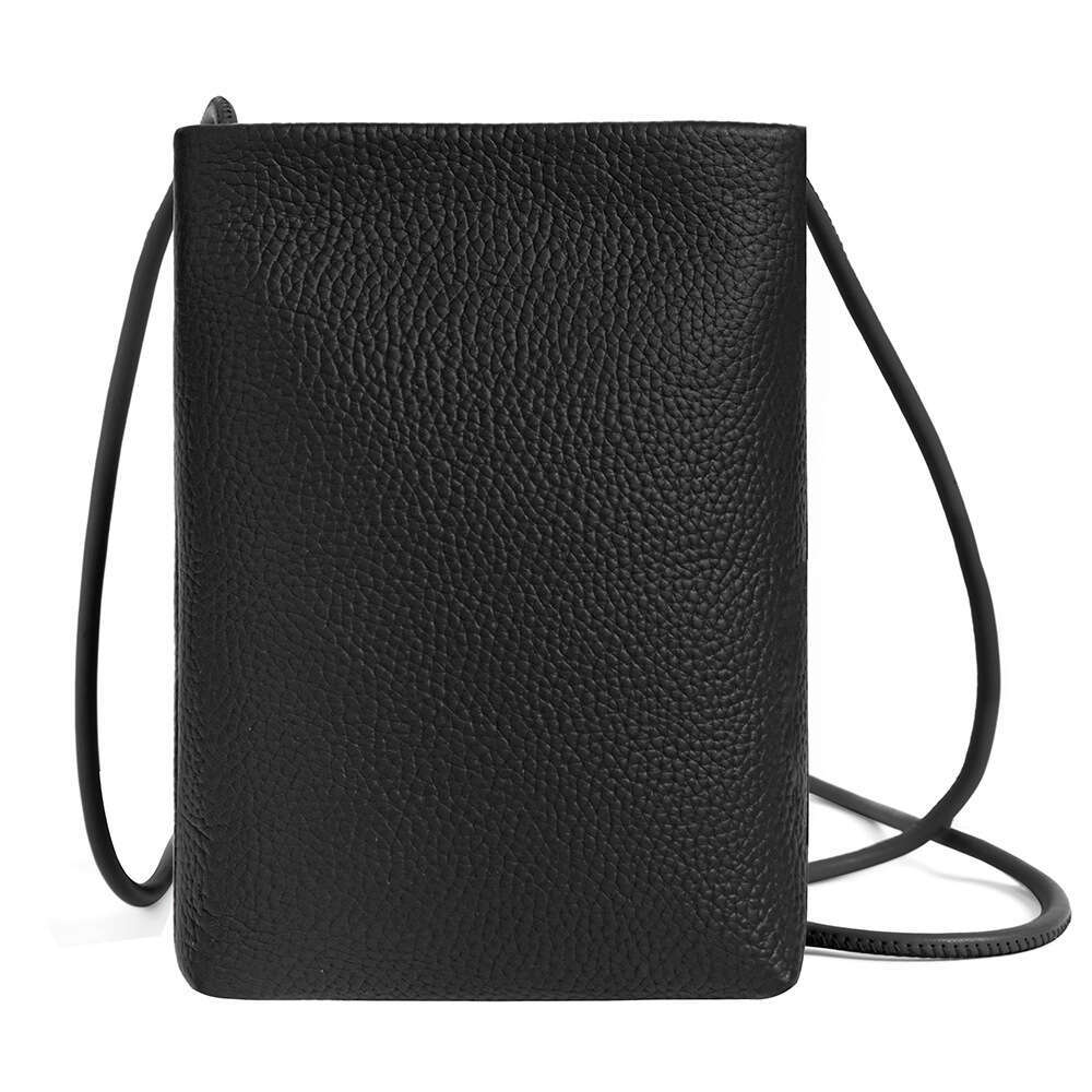 Crossbody for Women Fashion Genuine Leather Single Shoulder Small Ultra-thin Versatile Japanese Style Vertical Mini Phone Bag designer wallet B5