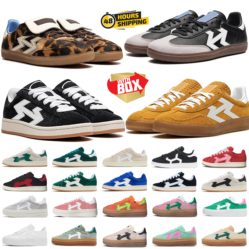 with box designer shoes sneakers women mens trainers Leopard Black White Gum Beige Dark Green Floral Embroidery Fashion womens Outdoor Sports Sneaker 36-45
