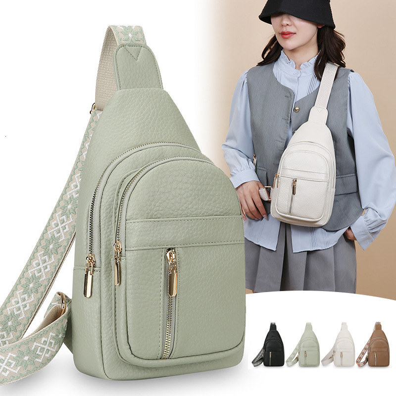Foreign Trade Designer Free Shipping Bag Trend New Chest Bag Women S Crossbody Bag Fashion PU Soft Leather Shoulder Bag Casual Travel Luxury Bag Chest