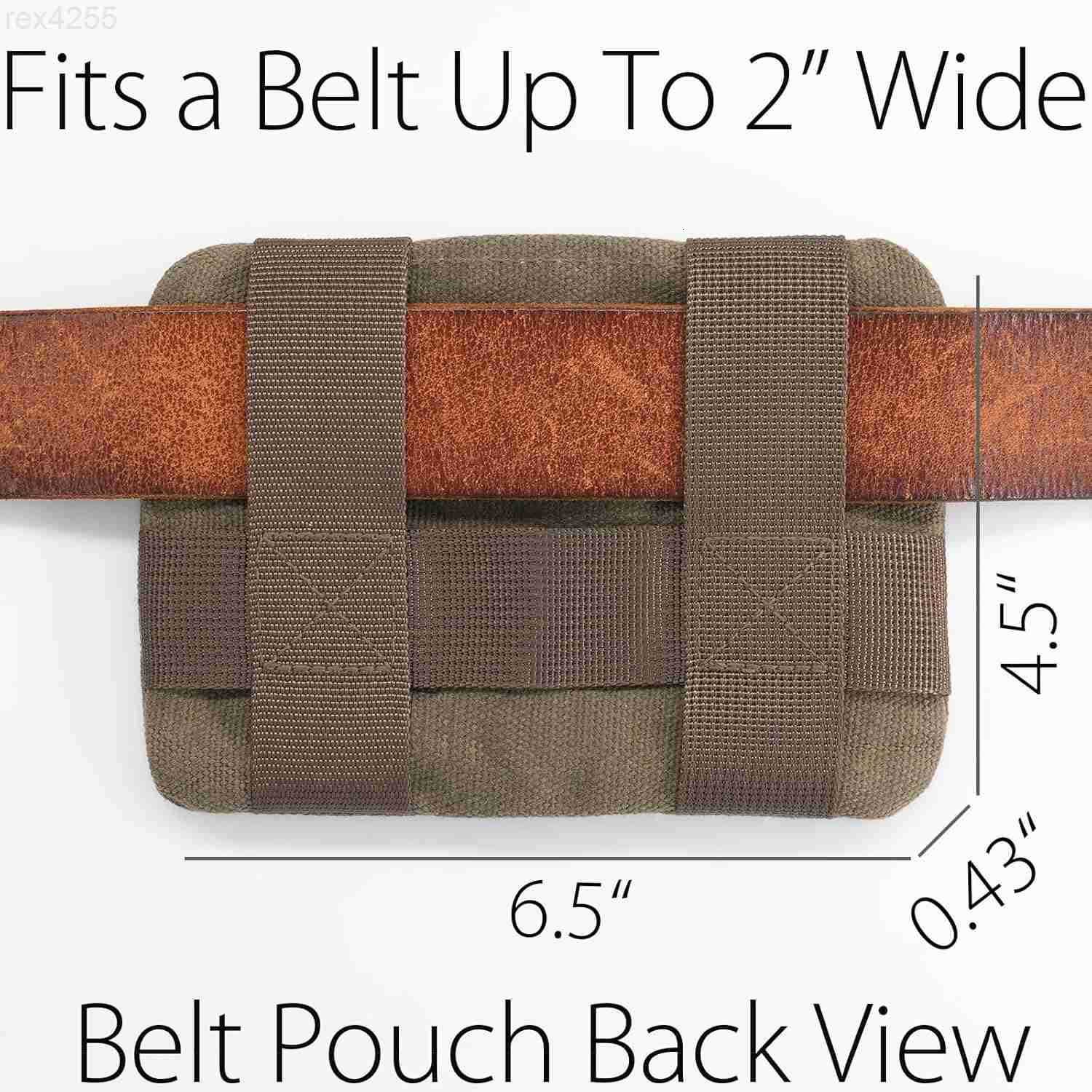 Belt Zipper Pouches for Men Women Compact EDC Pouch YKK Zipper Antitheft Pickpocket Proof Safety Wallets Waist Pack for Traveling Hiking Water Resista