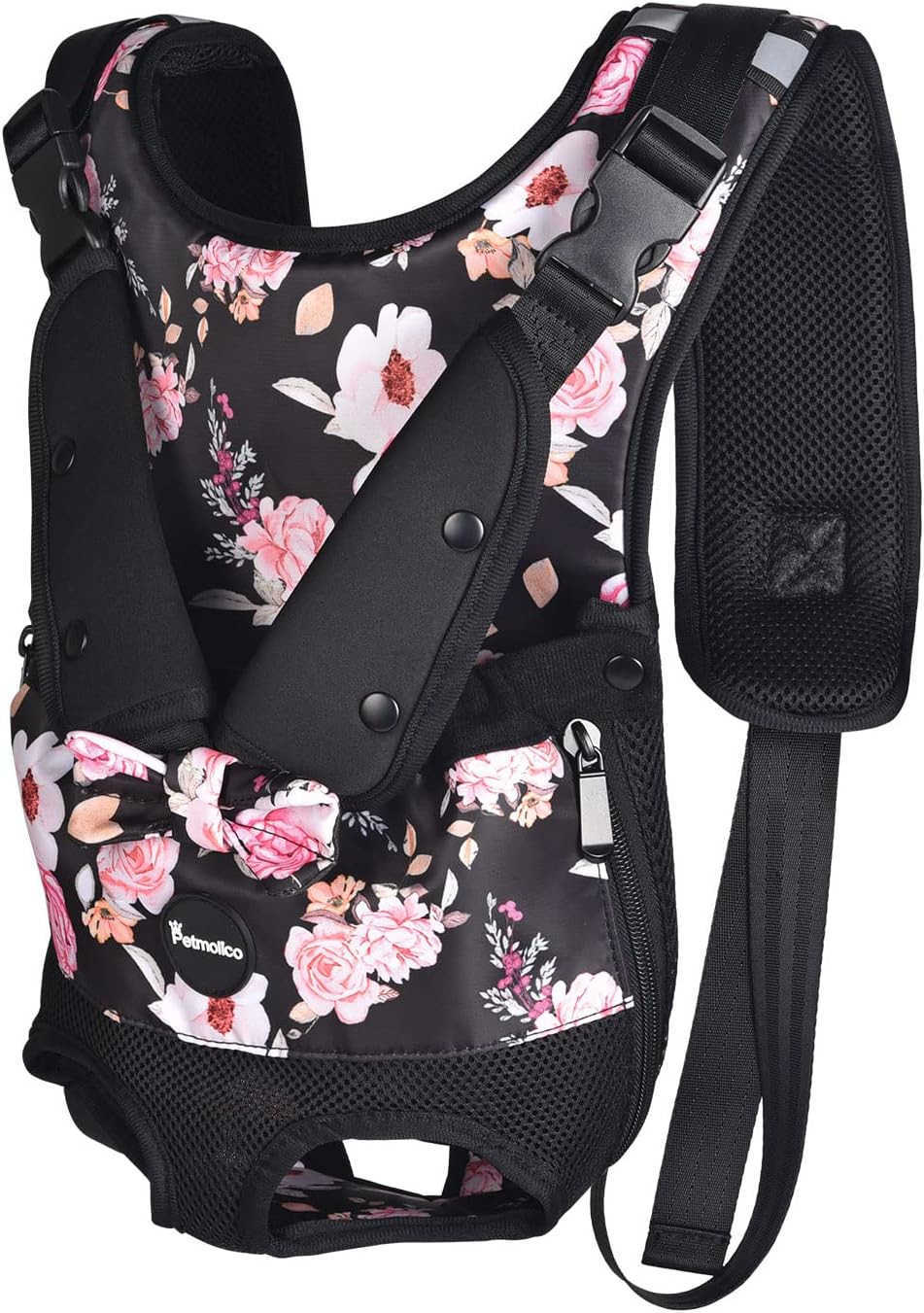 Dog Carrier Backpack Adjustbale Dog Front Backpack Legs Out Puppy Backpack for Small Medium Dogs Travelling Hiking Shopping Pink MediumW250912