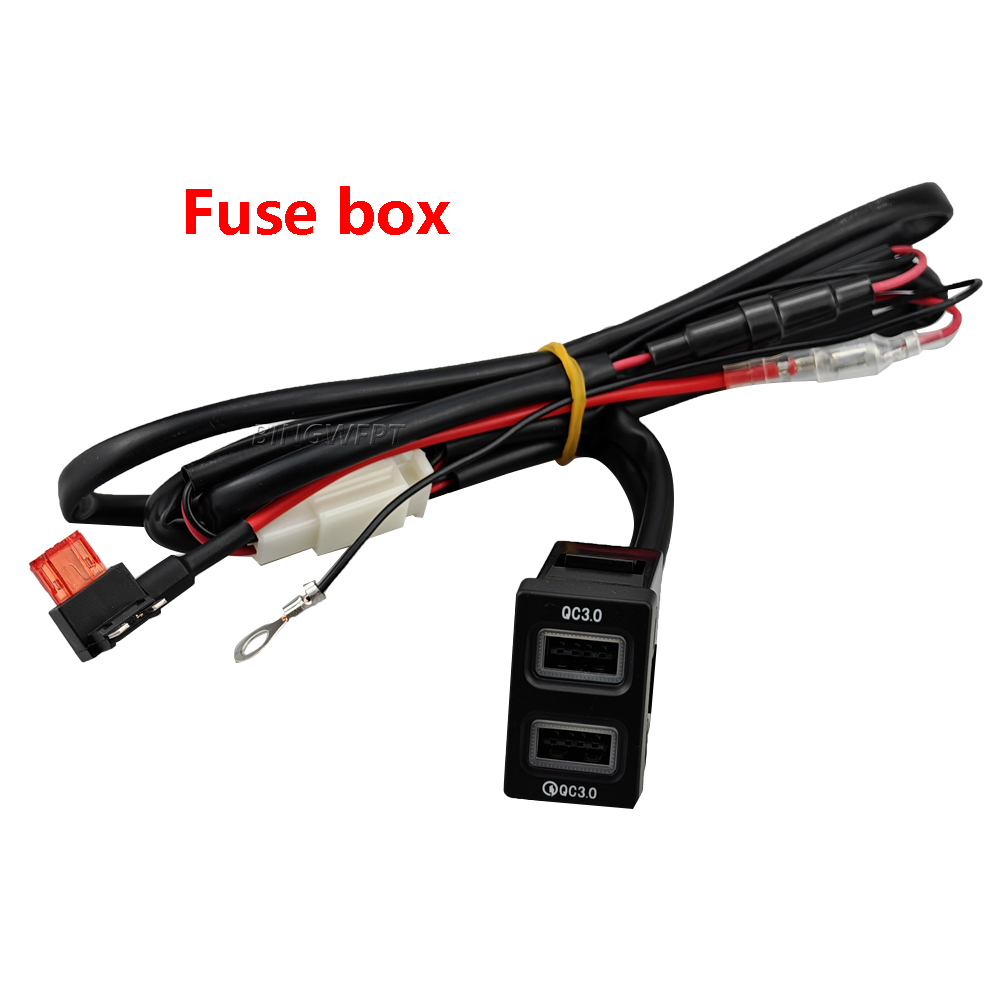 12V/24V Car Dual USB QC3.0 Fast Charger Car Phone Charger Interface Power Adapter Suitable For New Honda