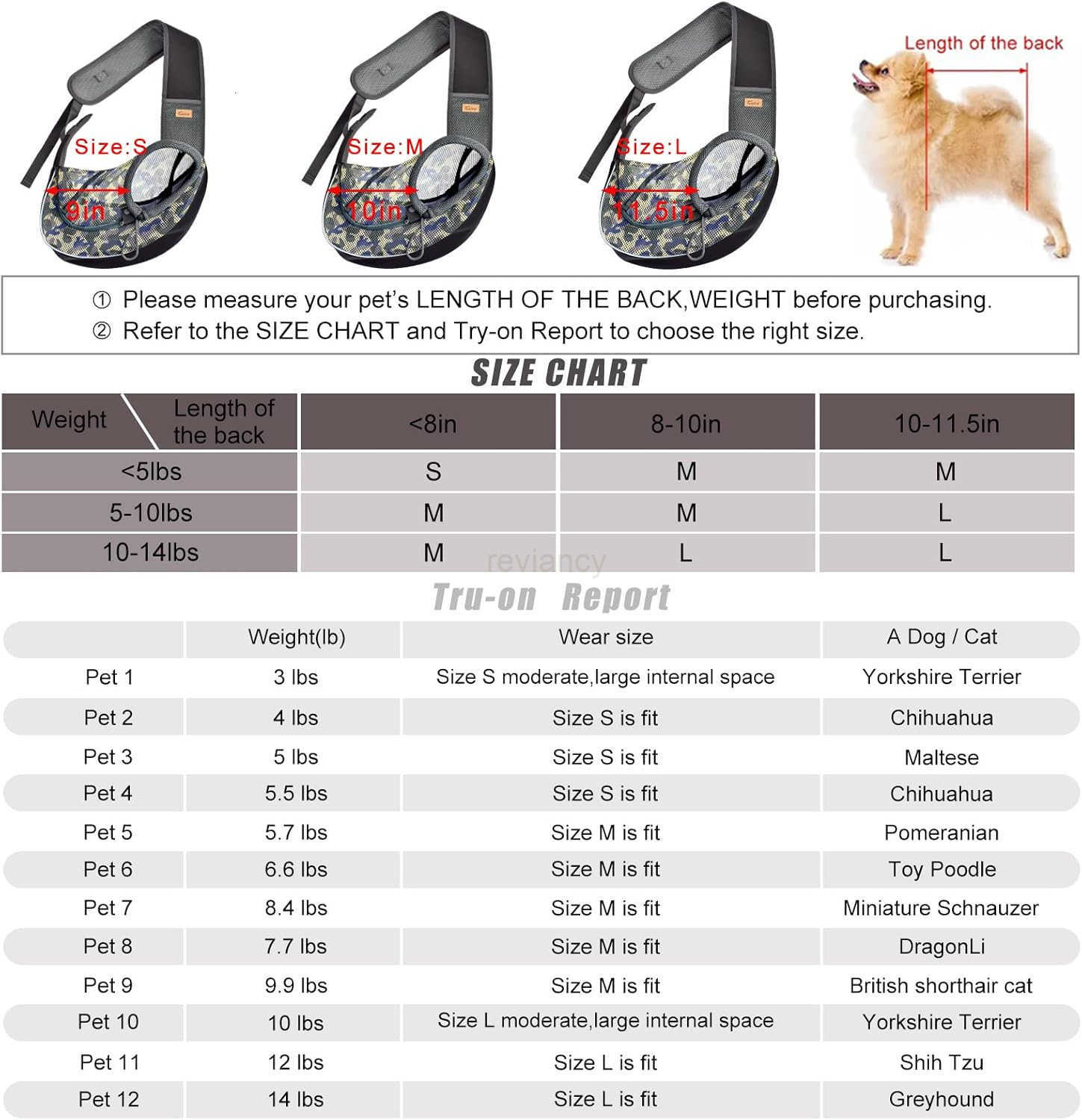 Pet Sling Carrier for Small Dogs CatsDrawstring Zipper Security Hook Triple Designs for Pets Securty Dog BagBreathable Travel Pet Puppy Sling Carrier 