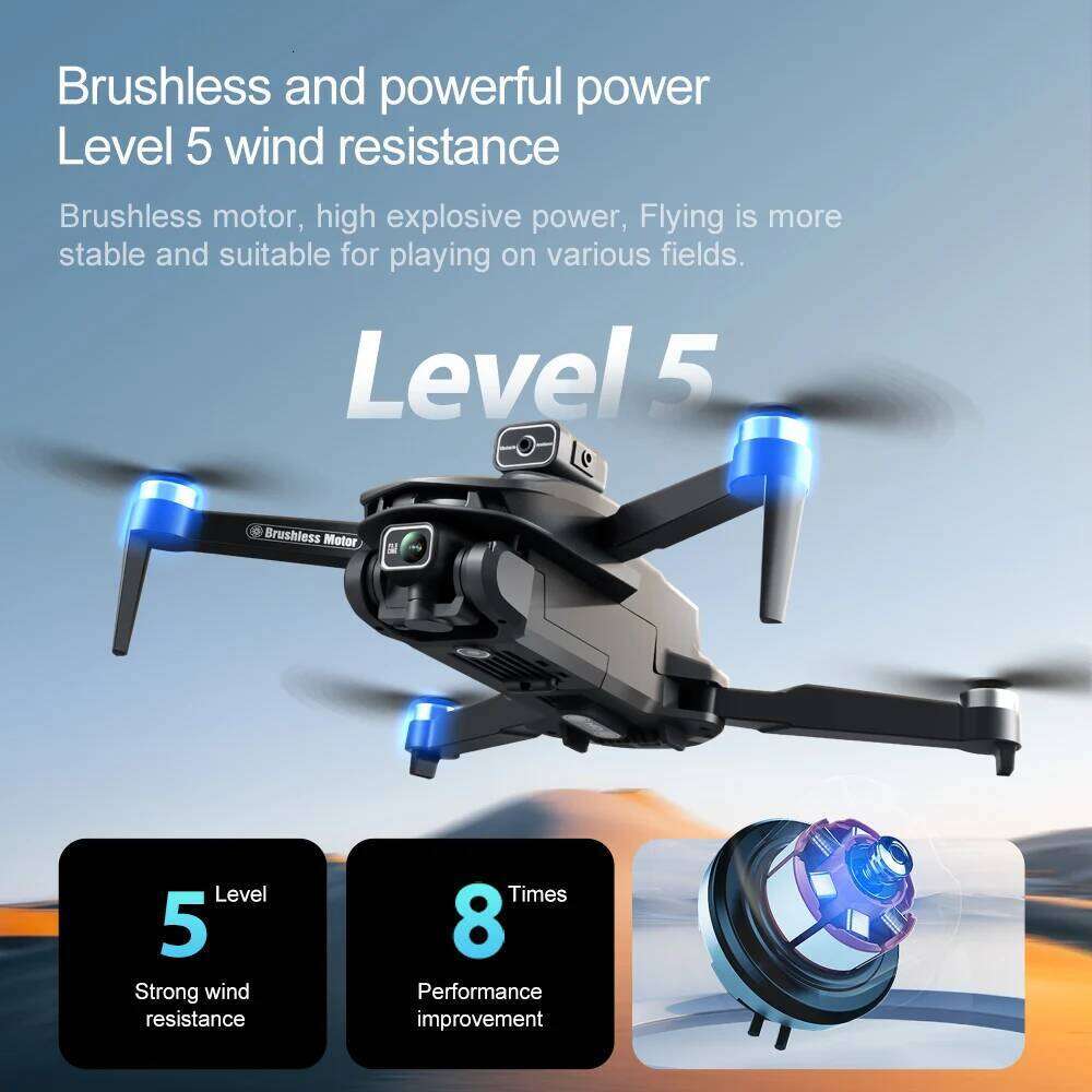 V168 PRO Max GPS Drone 8K Professional HD Dual Camera Omnidirectional Screen 360° Obstacle Avoidance FPV Dron Rc Quadcopter Toys