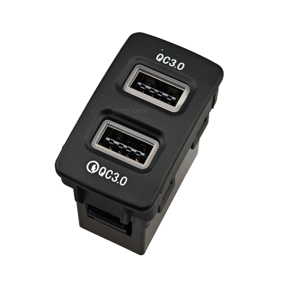 1 Pc Car Fast Charger With Dual QC3.0 Combination Fuse Dual Plug Suitable For Old Honda