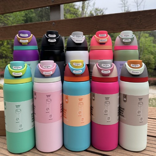 24oz 32oz Owala Tumbler Insulated Stainless Steel Water Bottle with Straw BPA-Free Sports Water Bottle Great for Travel Work School and Sports Thermos