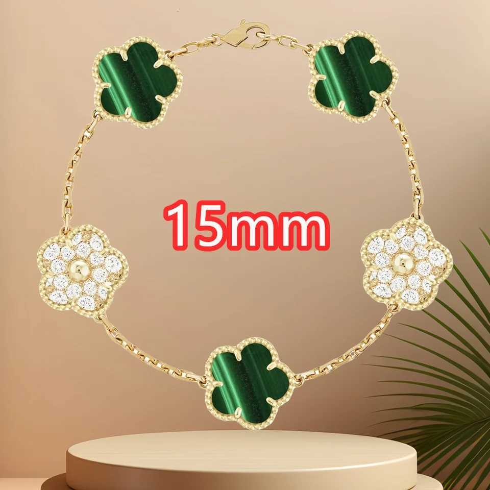 Classic simple fashion five flower pendant bracelet Natural stone pendant wens party daily wear jewelry S250912 SA3