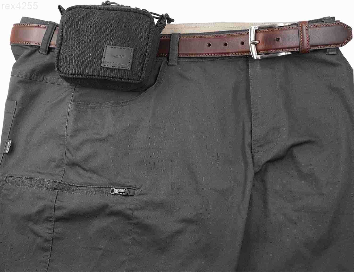 Belt Pouch for Men Women YKK Zippers EDC Belt Pouch Bag Waist Pack for Hiking Traveling Outdoors Water Resistant Tough Waxed Canvas BlackW250912