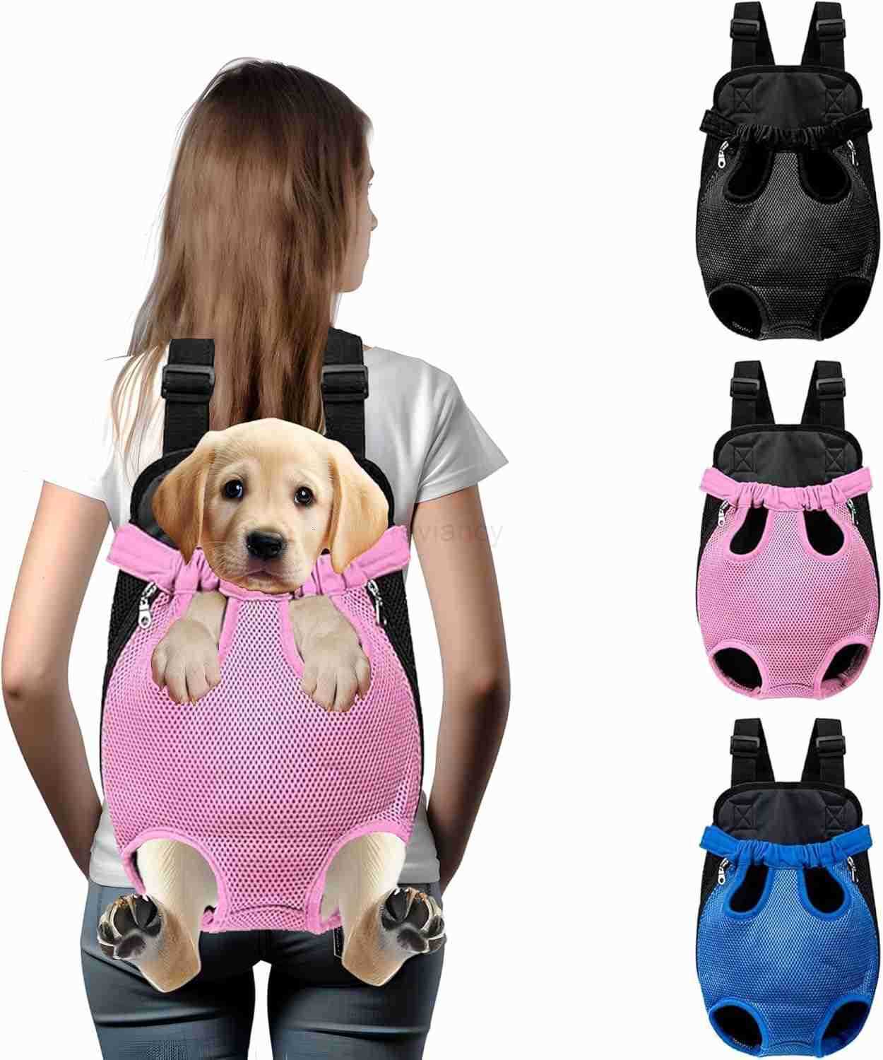 Pet Carrier Backpack for Dogs and Cats Comfortable Adjustable Legs Carrier EasyFit Design Perfect for Traveling Hiking and Camping Small and Medium Pe