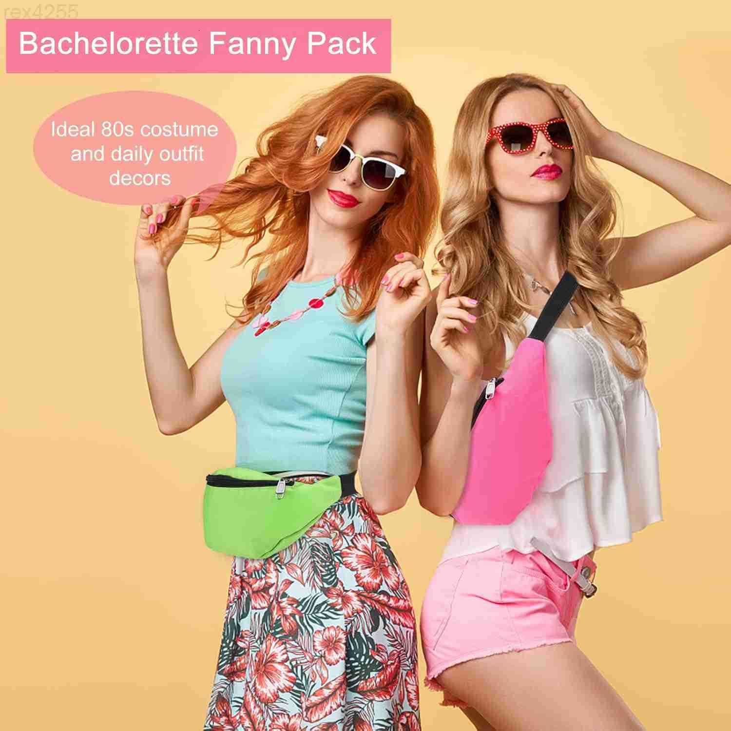 80s 90s Fanny Pack Neon Fanny Pack Party Waist Bags Lightweight Adjustable Belt Bag for Traveling Running Cycling Workout Rave Party Outdoor Activitie