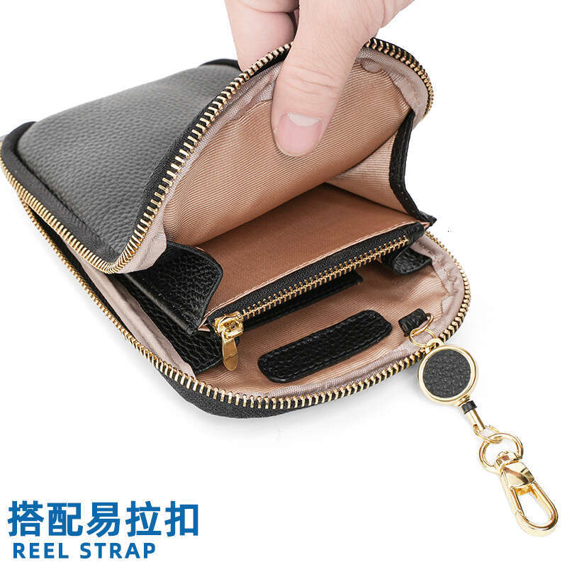 Trendy for Women, Genuine Leather Small Ladies Bag, Top Layer Cowhide Phone Crossbody Bag designer wallet B5