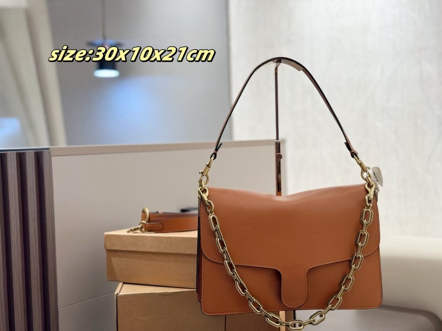 Luxury designer bag tabby shoulder bag fashion crossbody bag brown chain handbag free shipping