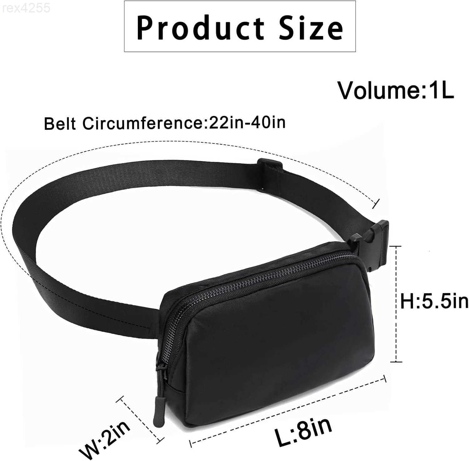 Belt Bag Fanny Pack Everywhere Belt Bag40 Inch Adjustable Strap for Women and MenWaterproofW250912