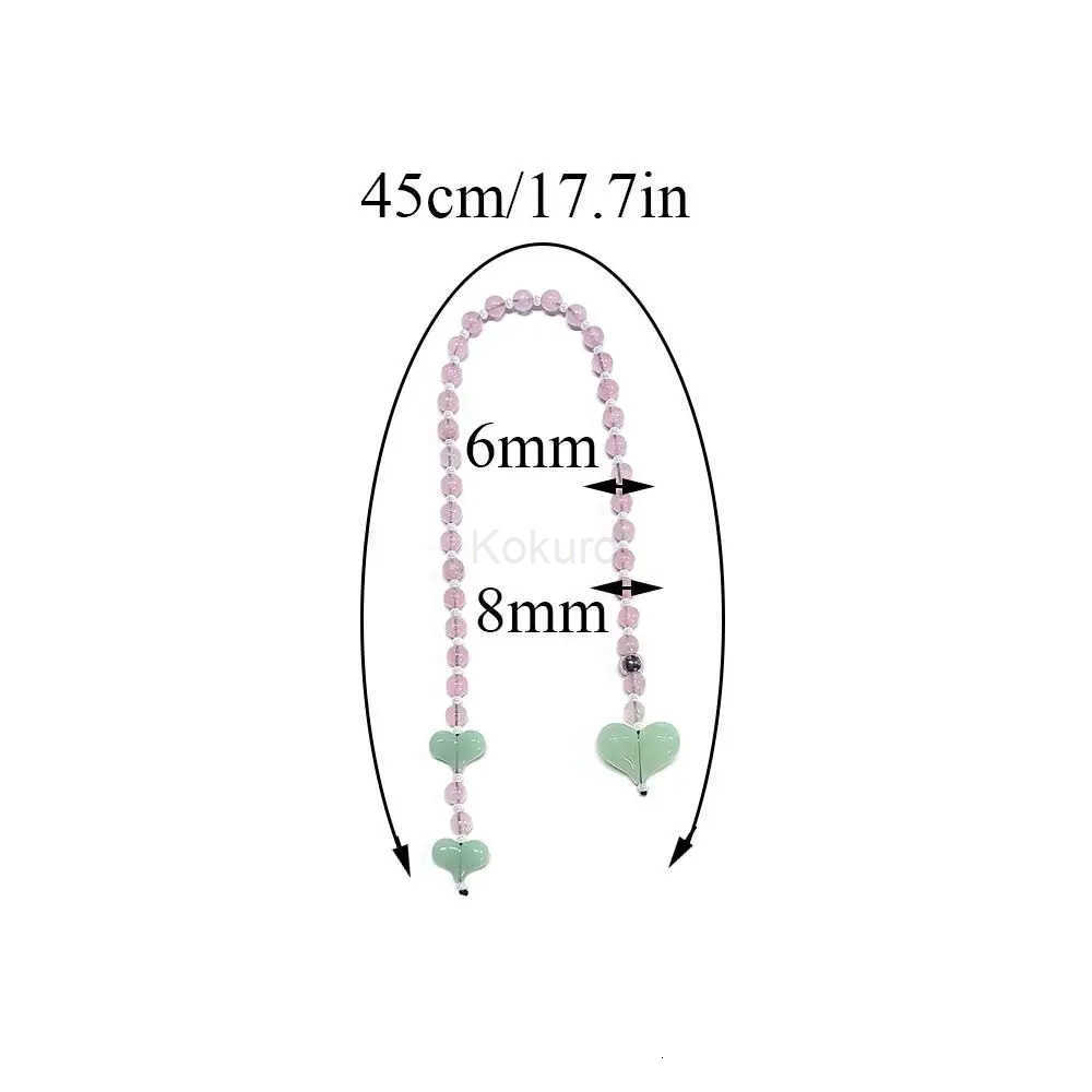 Fashion Key Chain With Red Heart Y2k Style Bag Pendant Sweet Cool Trendy Bag Pendant Korean Cute Beaded Keychain Bag Charms New M250912