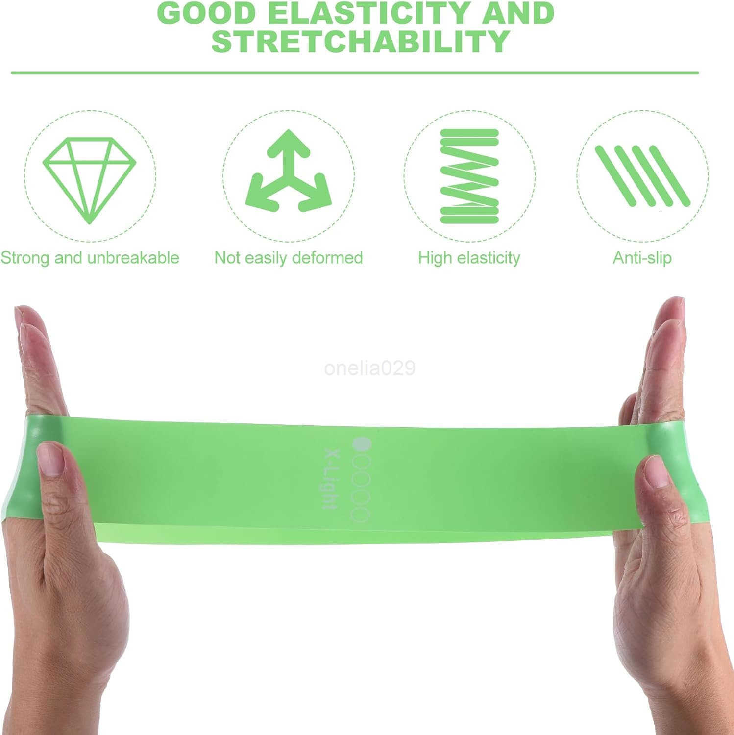 Resistance Loop Exercise Bands Stretch Bands for Working Out Fitness Elastic Workout Bands with Carry Bag for Home Gym Physical Fitness Yoga W250912