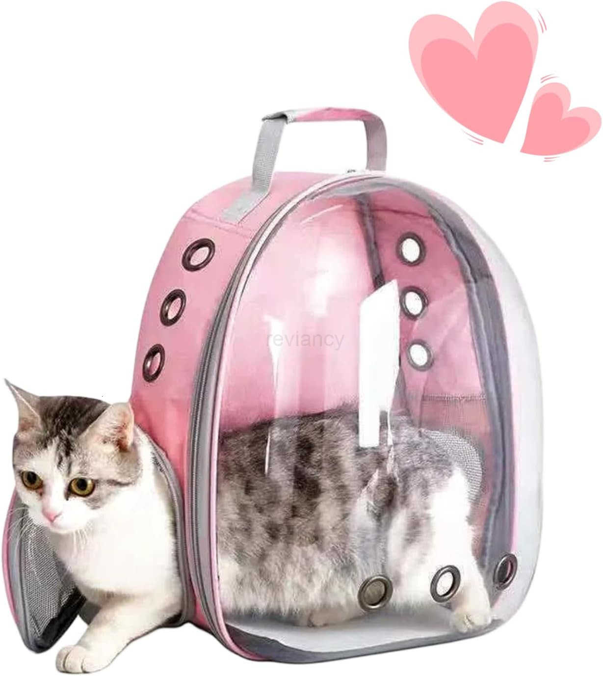 Cat Backpack Bubble Cats and Dogs Pet Carrier Hard Suitable for Cats Traveling Cat Bag Carrier Transparent Outdoor Waterproof Spacecraft Pet Backpack 