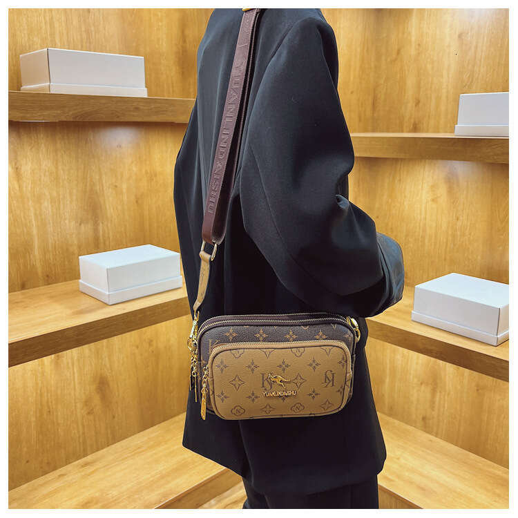 Designer Bags Luxury Crossbody Bags for Women 2026 New Fashion Pattern Printed Shoulder Small Square Crossbody Chest Bag