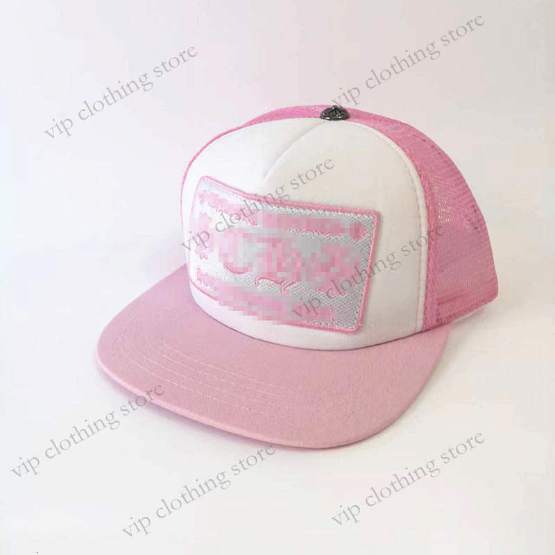 Designer Chrome Men Caps Hats American Vintage Street Cotton Embroider Cap Quality Hollow-Out Breathable Mesh Outdoor Baseball Cap 4Bf