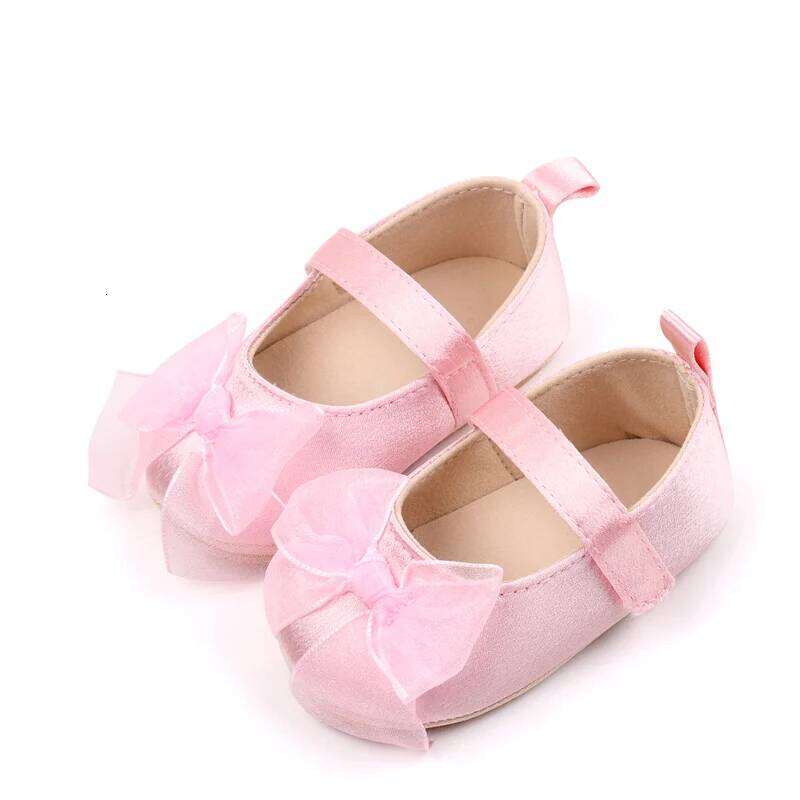 Girl Walking Baby Bowknot Non-slip Soft Bottom Princess Shoes