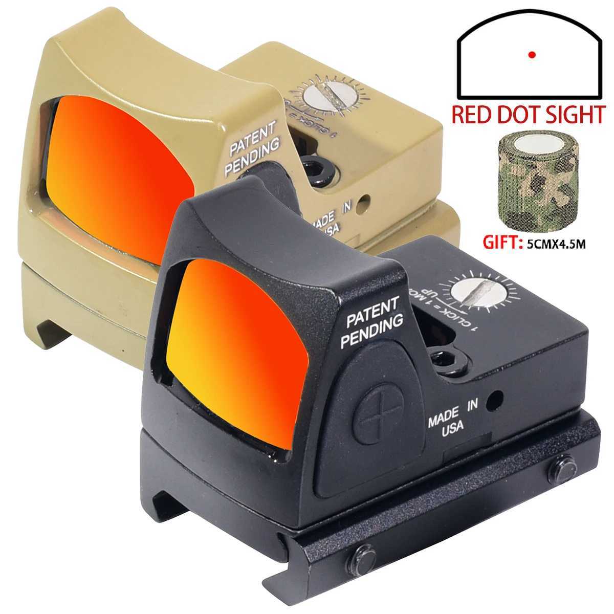 Tactical Red Dot Sight Collimator Reflex Sight Airsoft Hunting Pistol Scope AR15 Optics RifleScope Glock 17 19 for 20mm Rail C250912