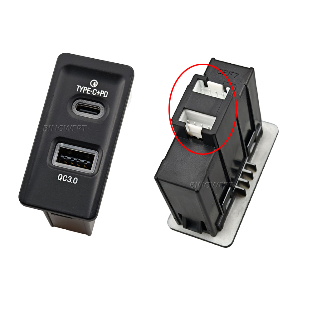 Car Fast Charger TYPE-CPD USB Interface Socket Charging Power Adapter Suitable For Golf MK7