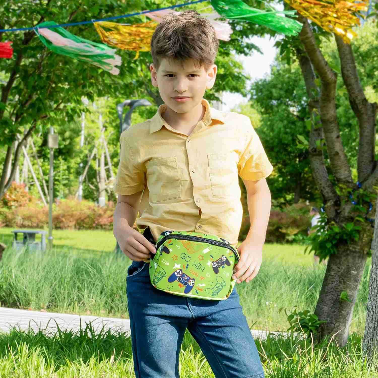 Belt Bag Fanny Pack Game Crossbody Bag Waist Bag Purse for Boy with Adjustable Waistband 20355 Inch Multiple Compartments Waist Bag Boys Sports Bags C
