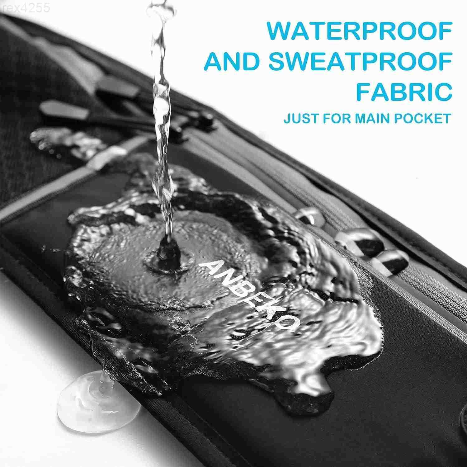 Running belt for Men Women with Extender Large Capacity Runner Waist Pack with 4 PocketsHiking Travel Camp Running Workout Belt BagReflective No Bounc