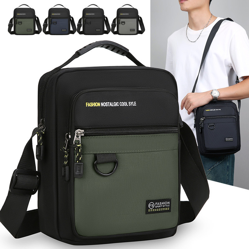 New Crossbody Bag Luxury Bag Free Shipping For Men Simple Oxford Cloth Commuter Casual Small Shoulder Bag Large Capacity Waterproof Designer Bag And W