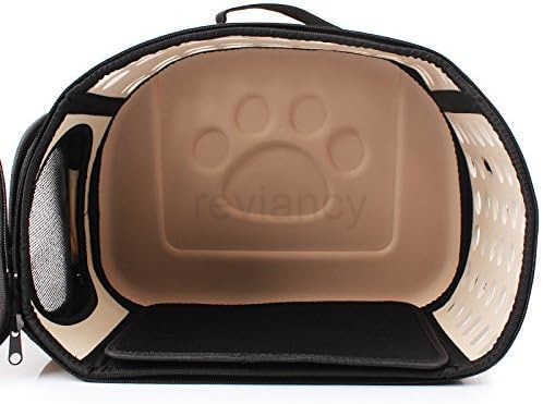 Pet Dog Cat Carrier Cage Collapsible Travel Kennel Portable Pet Carrier Outdoor Shoulder Bag for Puppy Dog Cat Small Medium Large Animal M PinkW250912