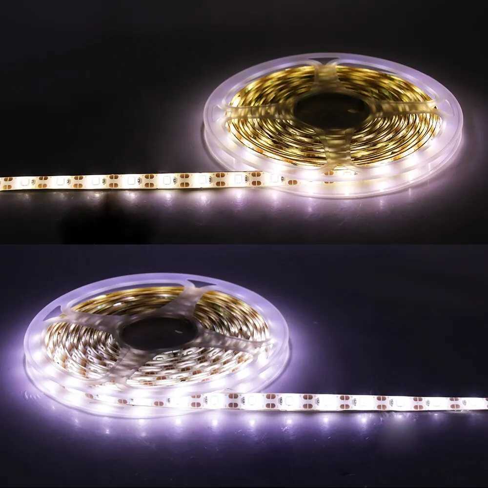 1M3M5M USB LED Strip Light 5V 30LEDsm 2835 Dimmable Flexible Lamp Tape For TV Backlight Room Kitchen Lighting Lamp Decoration C250912