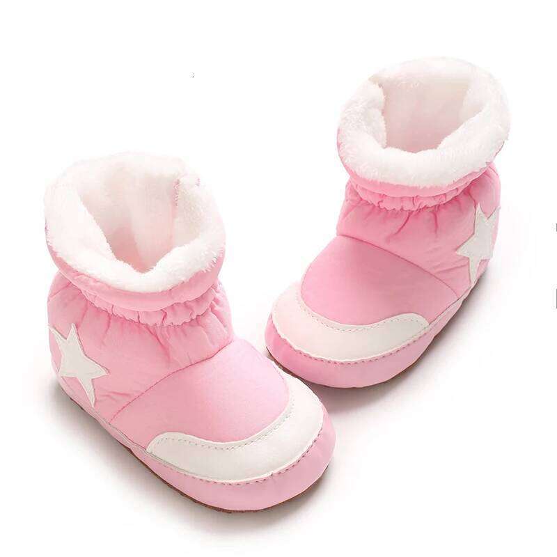"Baby Winter Snow Boots 0-18M - Plush Ankle Protection Soft Sole Warm Booties | First Walking Shoes"