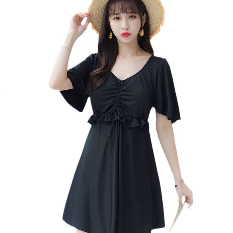 Hot-Selling New Plus Size Fat MM Mom 100kg Slimming Belly-Covering Two-Piece Conservative Body-Covering Hot Spring Swimsuit