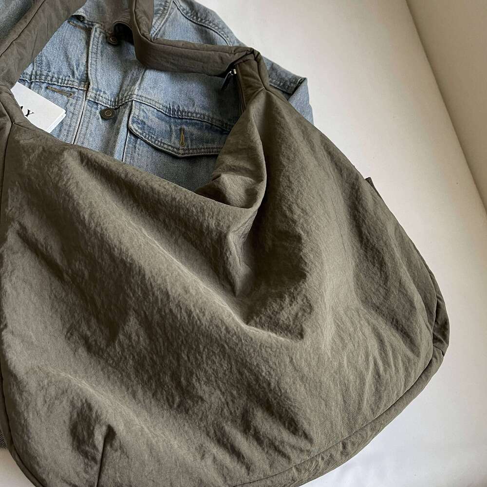 Large Oxford Hobos Women Solid Cloth Shoulder Korea Style Canvas Packages Unisex Strong Big Leisure Or Travel Bags