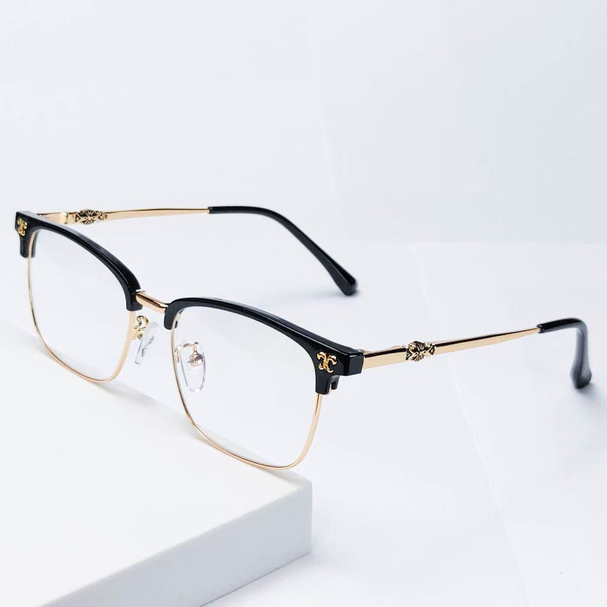 Designer Sunglasses For Women Men Business Glasses Frame Anti-blue Light Flat Mirror Glasses Square Frame Sunglasses KA8866
