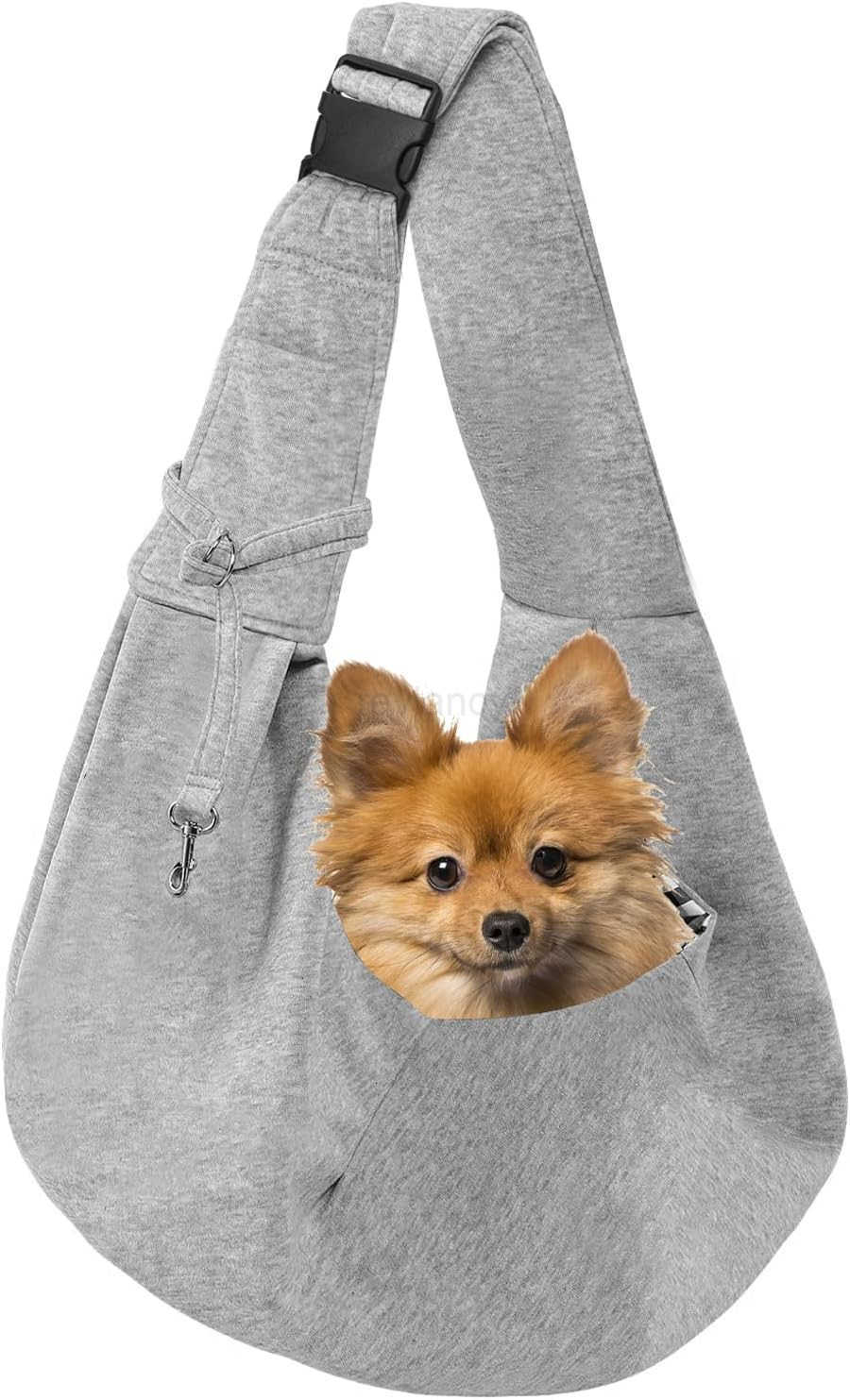 Dog Carrier Sling for Small Dogs and Cats0 to 12 lbs Puppy Sling Carrier with Adjustable Strap Travel Safety Harness HandsFree Pet Carring Holder Trav