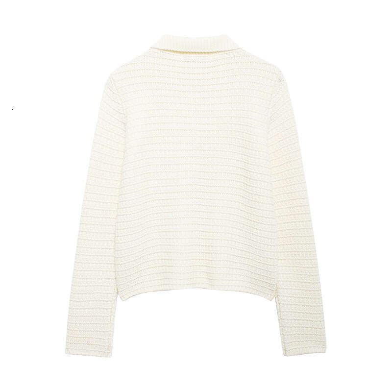 DHEssentials New Knitted Sweater Round Neck Solid Color Loose Pullover Little Chanel Style 6427121