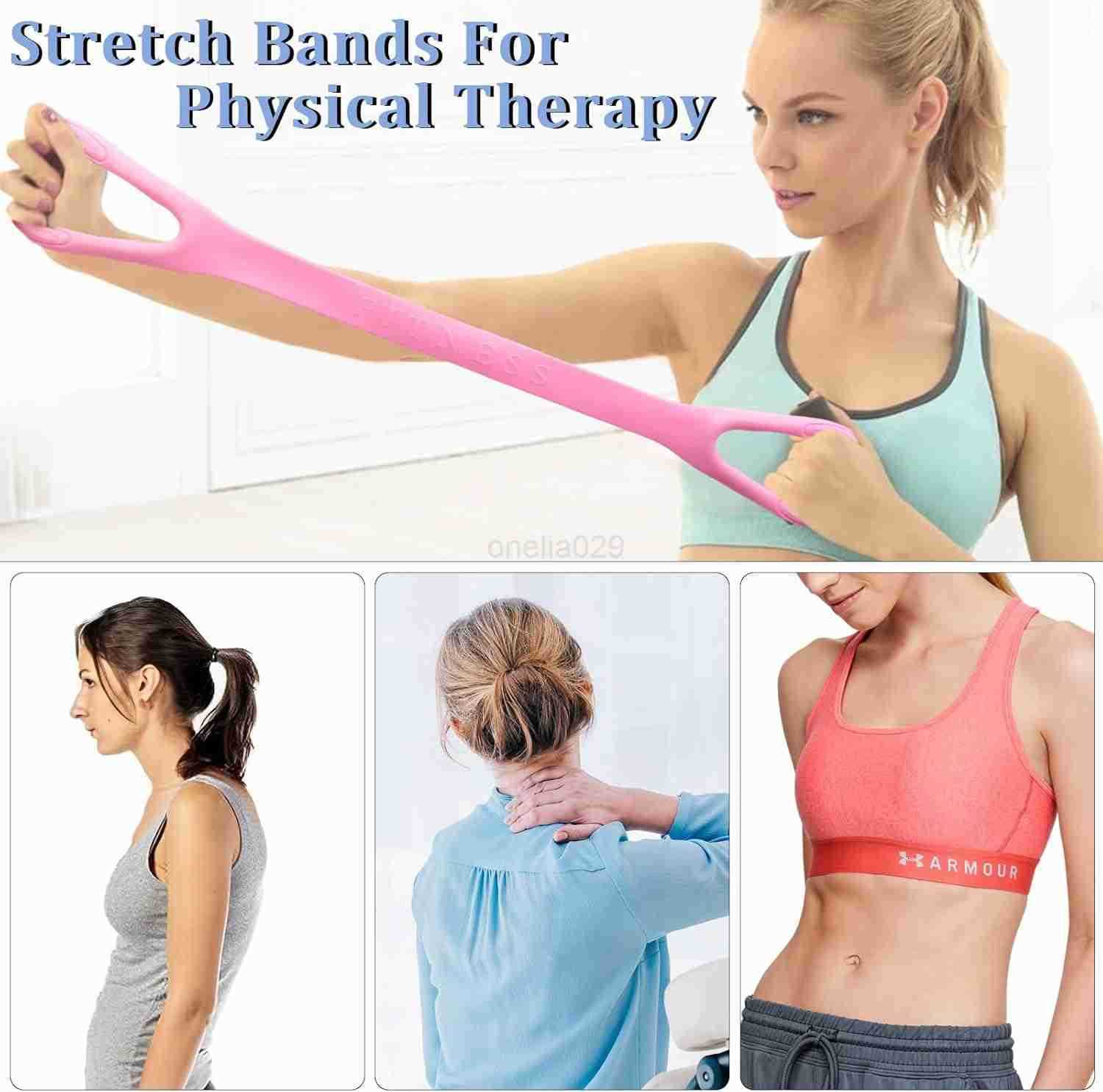 3 Pcs 8 Resistance Bands Set Arm Workout Bands Home Gym Equipment Exercise Bands for Physical Therapy Pilates Stretch Bands FitnESS Bands Elastic Band