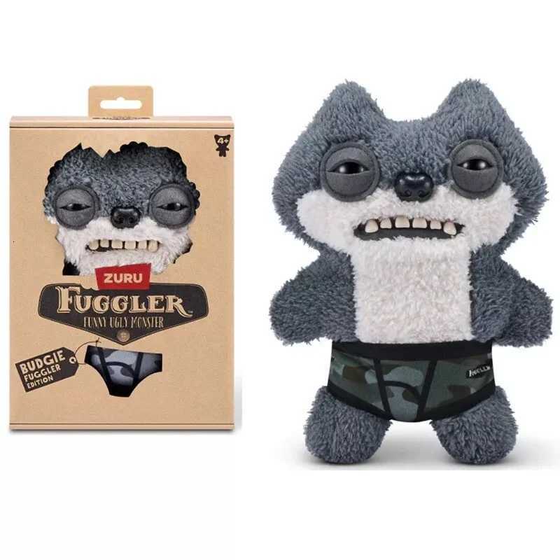 Fuggler WideEyed Tooths Monster Plush Dolls Soft Fuggler Stuffed Pants Gap Toothed McGoo Monstrosity Peluche Birthday Toys Z250912