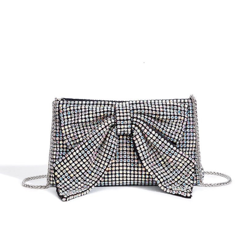 TB BHULAMTE designer bag 2025 New Bowknot Crystal Women's Diamond-Studded Evening Bag Luxury bag Full Diamond Evening Qipao Chain Crossbody Bag