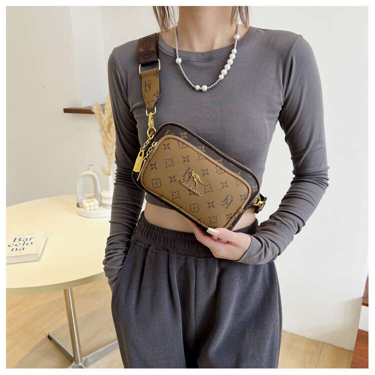 Designer Bags Luxury Crossbody Bags for Women 2026 New Fashion Pattern Printed Shoulder Small Square Crossbody Chest Bag