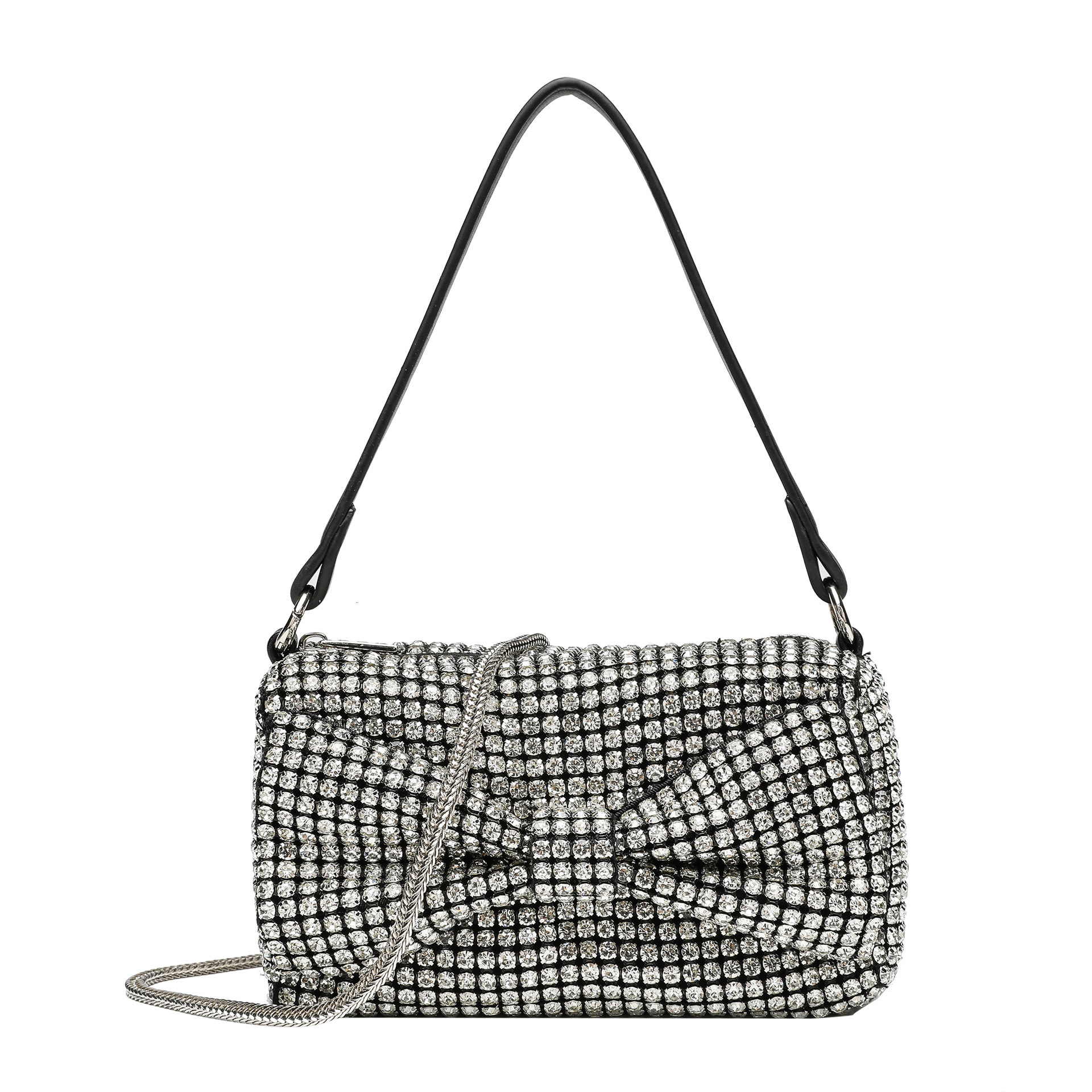 TB BHULAMTE designer bag 2025 Cross-Border New Classic Small Luxury bag Square Bag Bowknot Evening Handbag Rhinestone Clutch Shoulder Bag Full Rhinest