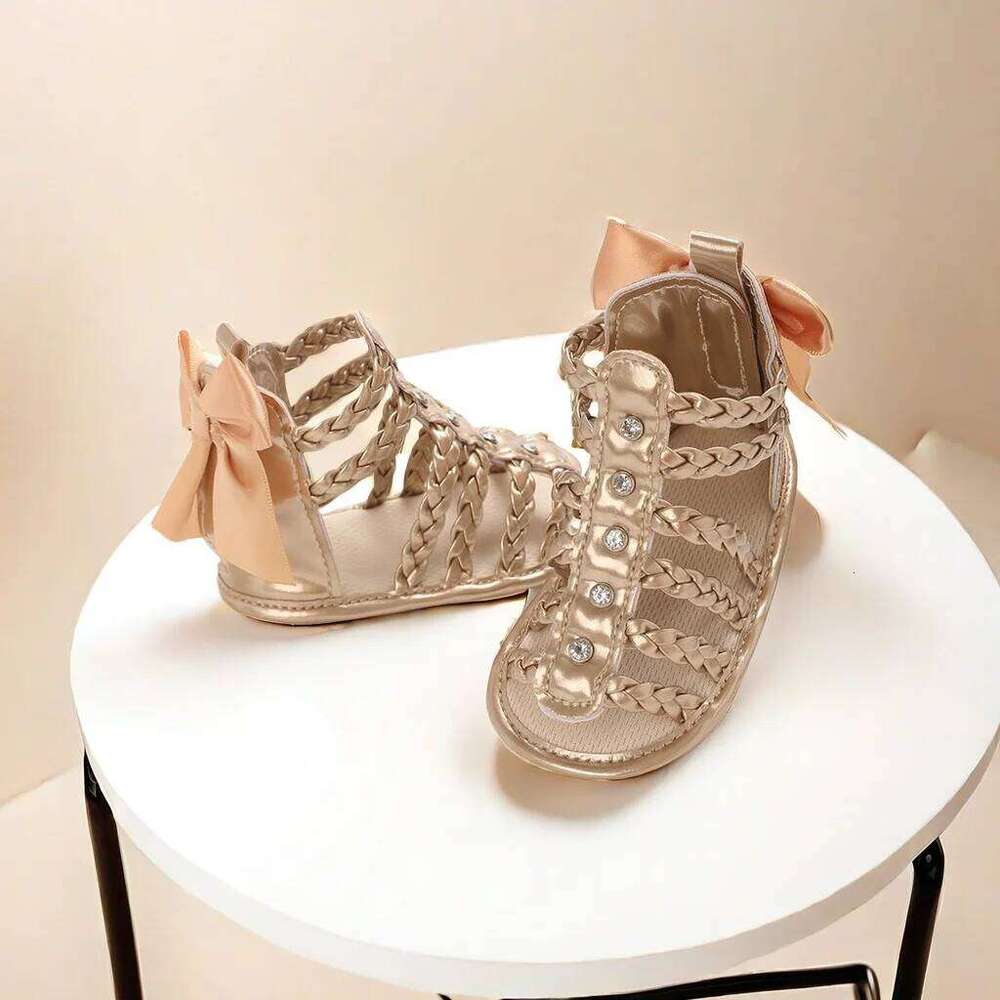 Summer Fashion New Trendy Girl Baby High Top Hollow Sandals PU Soft Sole Casual Walking Shoes