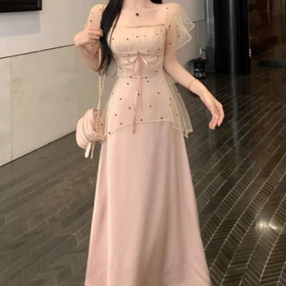 DHEssentials This Year's Trendy Beautiful Women's Summer French High-End Elegant Sister Little Chanel Style Long Dress