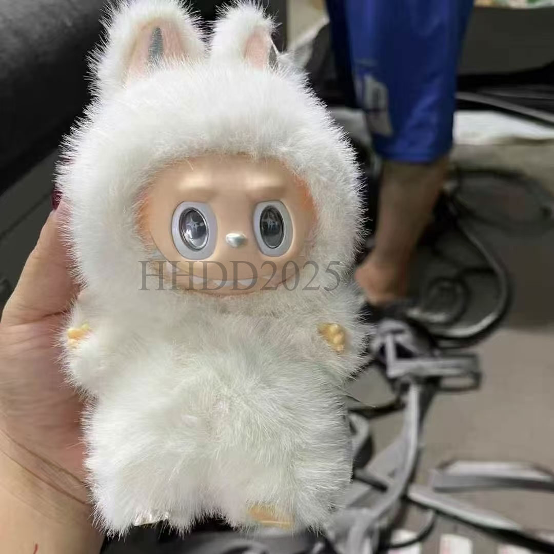 New Arrival Presale Zimomo The Monster Labubu Diy Big Leader White Limited Archangel Creative Change Doll Figure Vinyl Doll Birthday