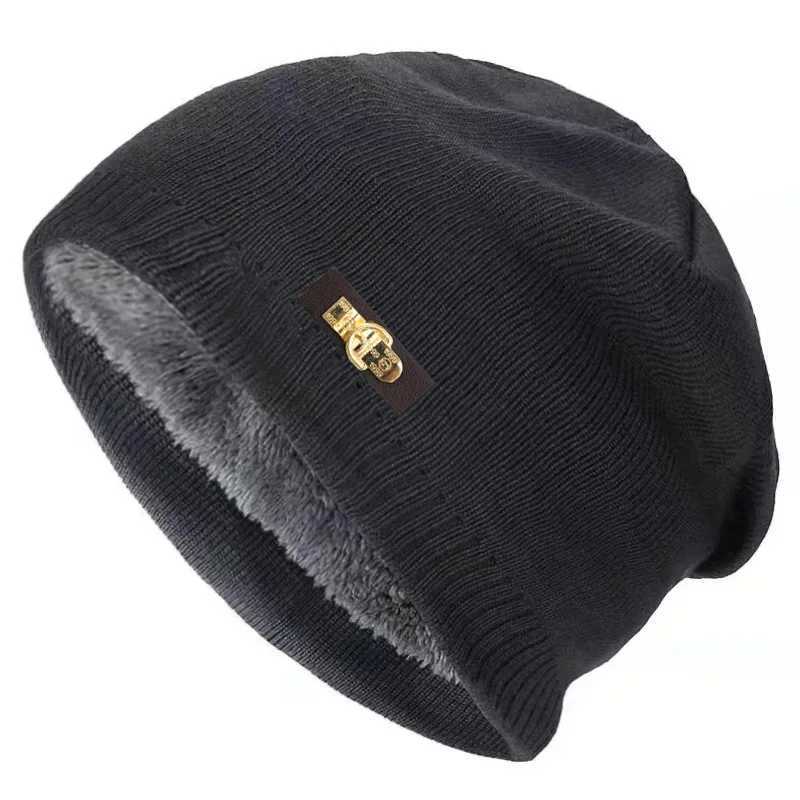 ic ather buck mens and wens knitted hat autumn and winter warm plover hat Korean version anti cold woon hat G250910
