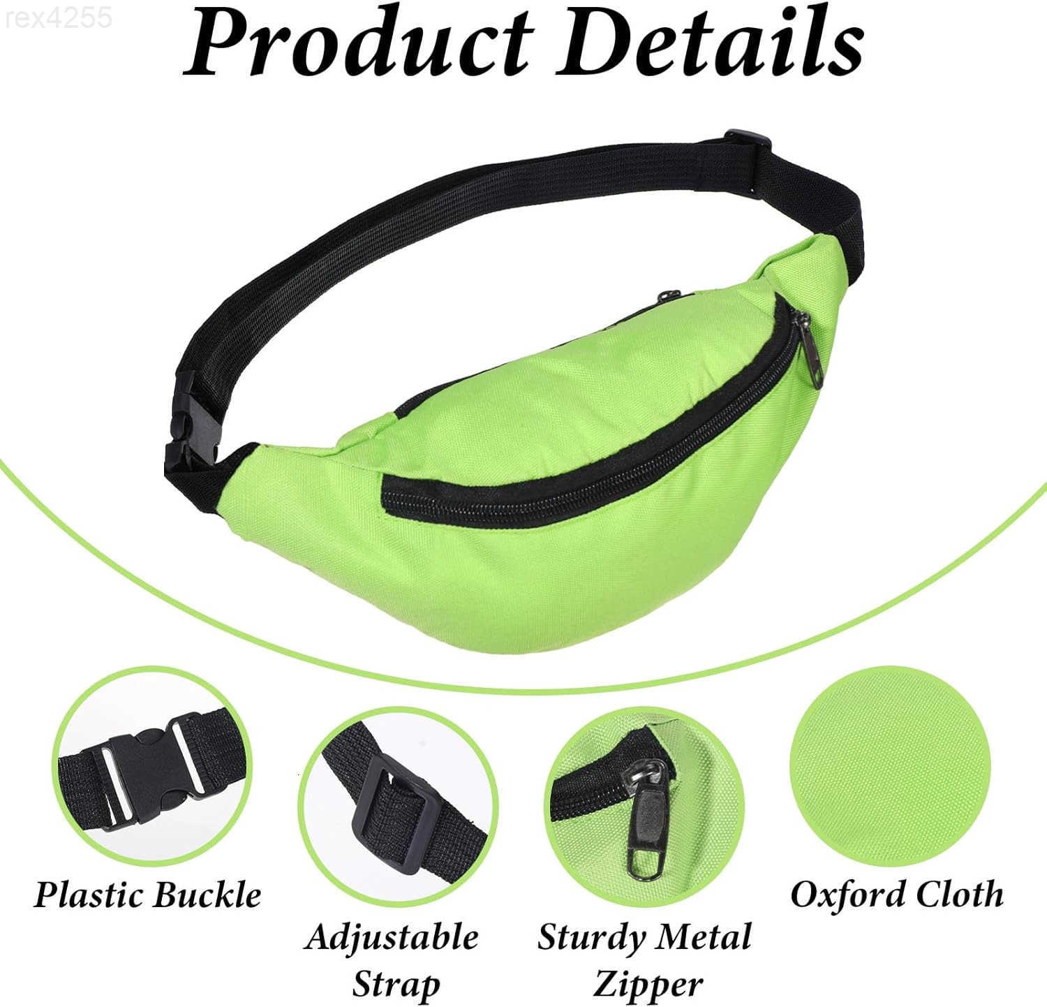 Retro 80s 90s Fanny Pack 2 Pcs Party Waist Bags Lightweight Vintage Rave Accessories with Adjustable Belt for Traveling Running Cycling Workout Rave P