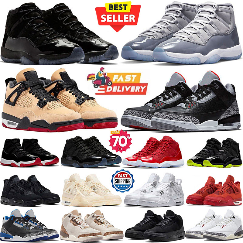 3s 4s 5s Designer Shoes Pizza Black Cats low Fragment Basketball Shoes Flu Game Red Thunder Cement Gold Sail Trainers Sport Mens Womens Sneakers Sizes 36-47