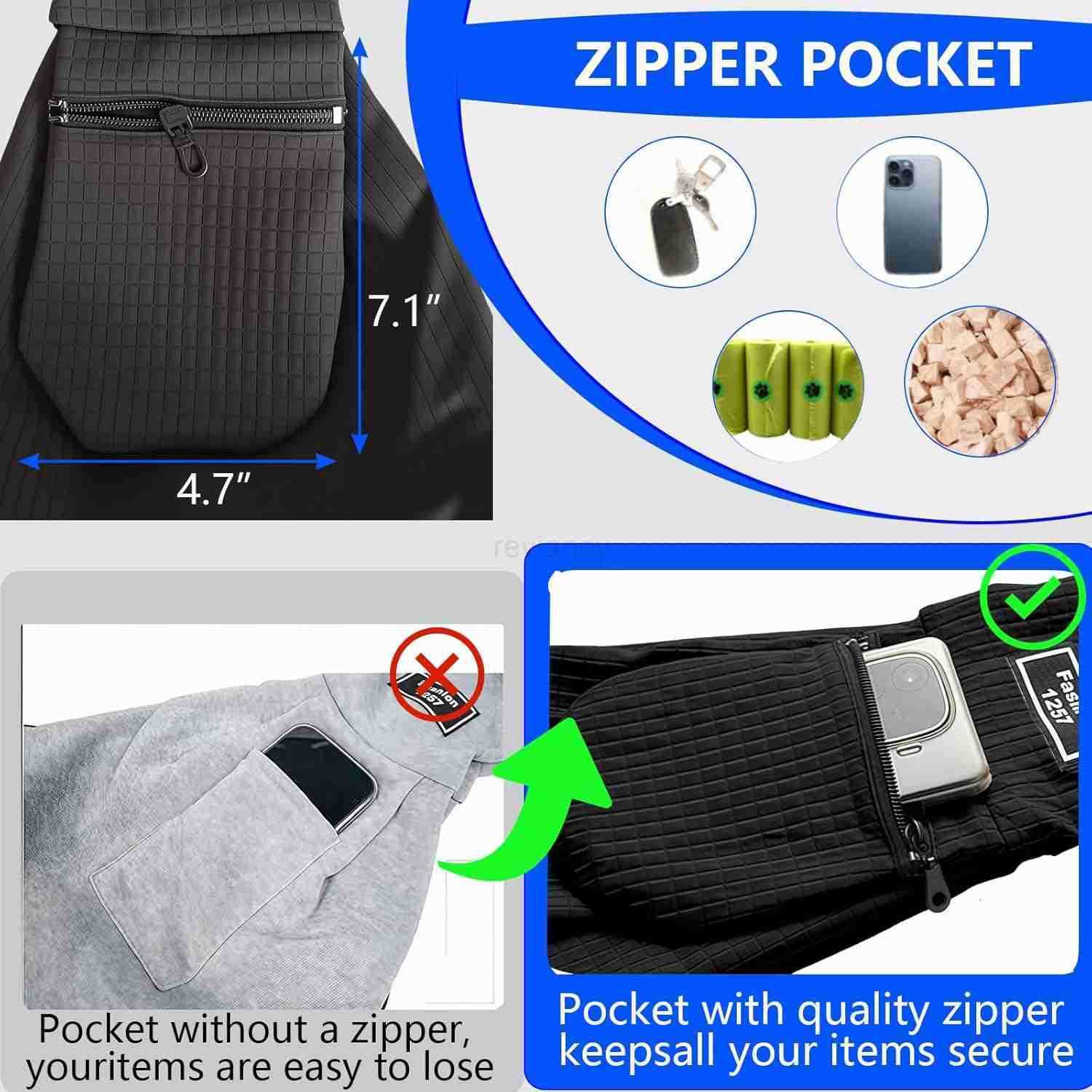 Dog SlingDog Slings for Small Dogs for 312 lbsPuppy Sling Made of Waterproof and AntiStatic Fabric Cat Sling with Storage Bag AntiDetachment Make It E