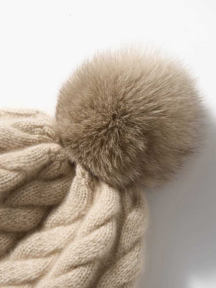 Mongolian Cashmere Beanie 3DCab Wen Pp Real Rabbit Pps Hat Soft Men Winter Knitted Pure Cashmere Warm s G250910