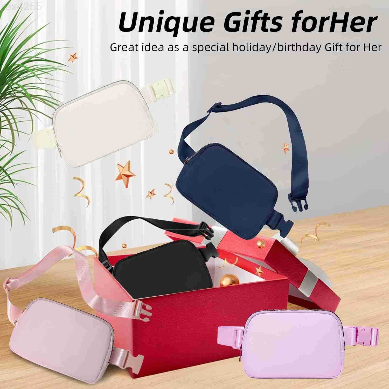Belt Bag for Women Cross Body Fanny Pack Fashion Waist Packs Everywhere Belt Bag with Adjustable Strap Gifts for Teen Girls Women Men LavenderW250911